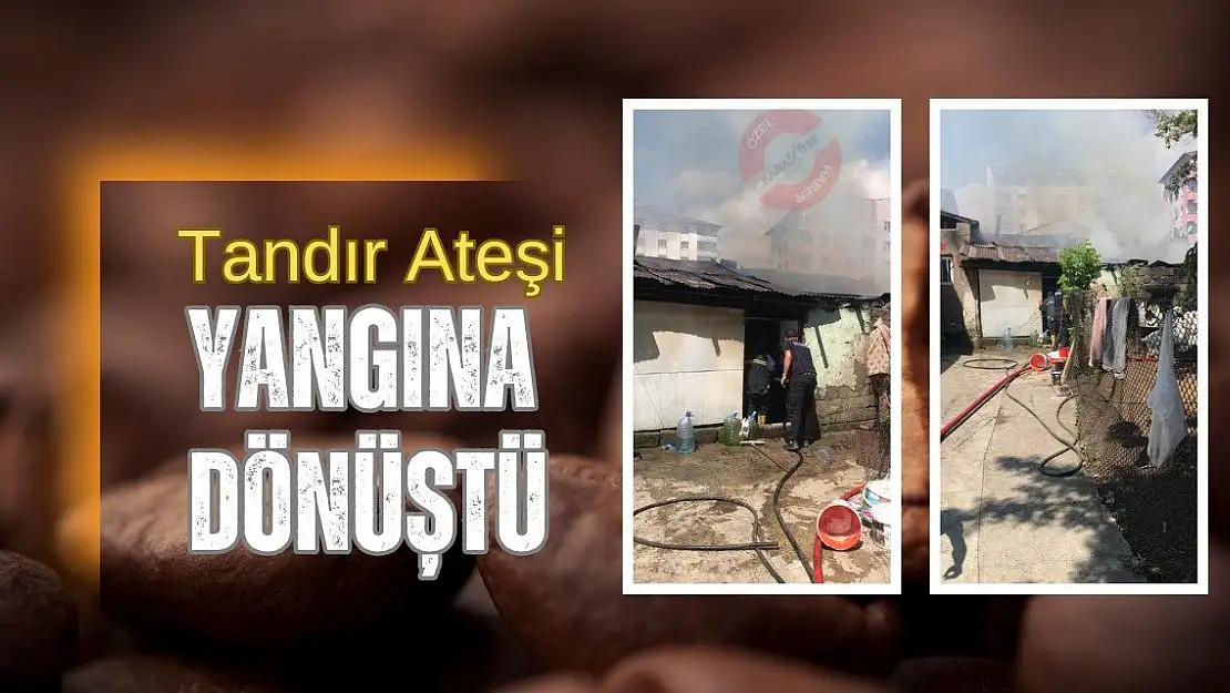 Tandır ateşi yangına dönüştü