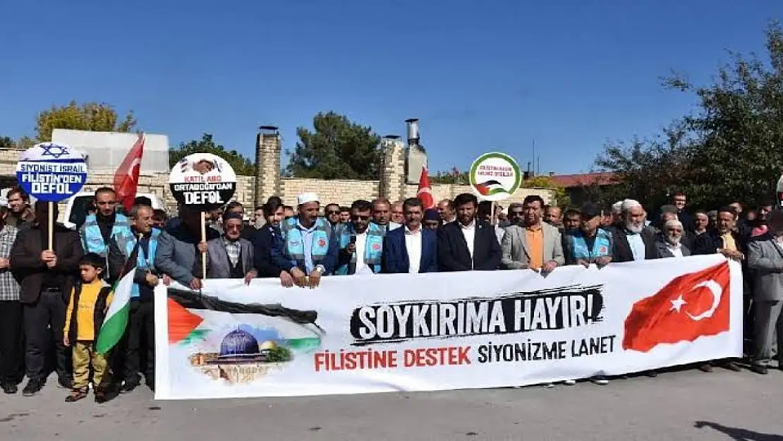 Muş'ta Filistin'e destek yürüyüşü