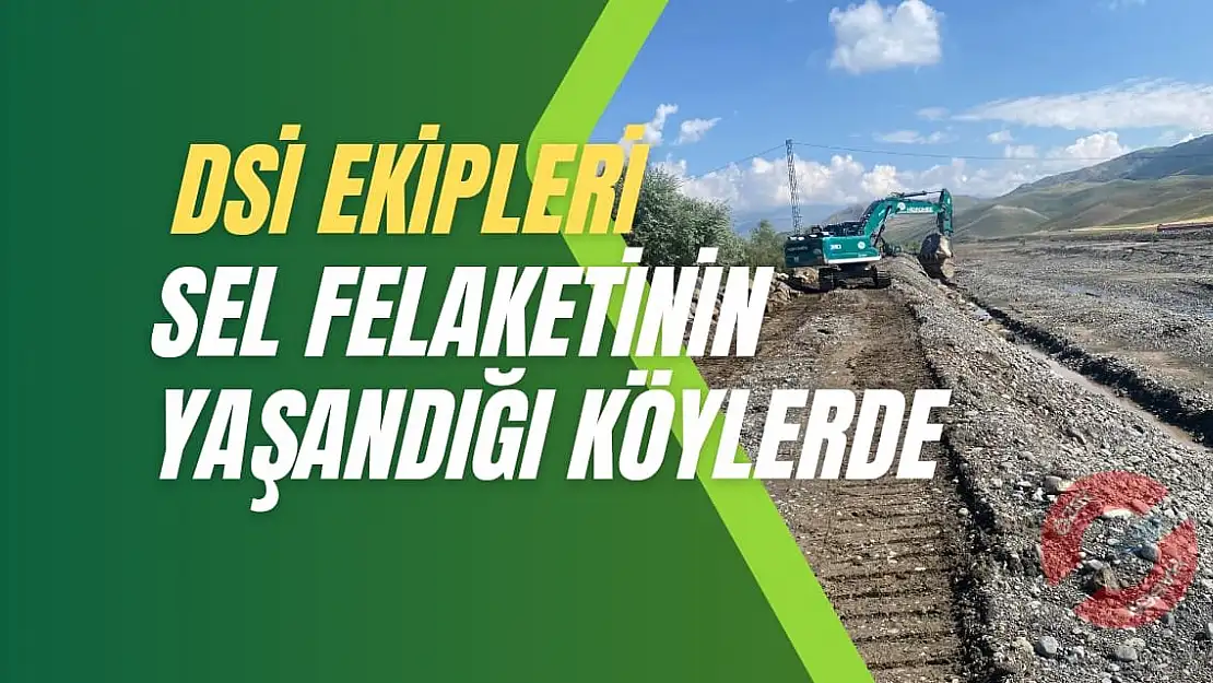 DSİ Ekipleri Sel felaketinin yaşandığı köylerde