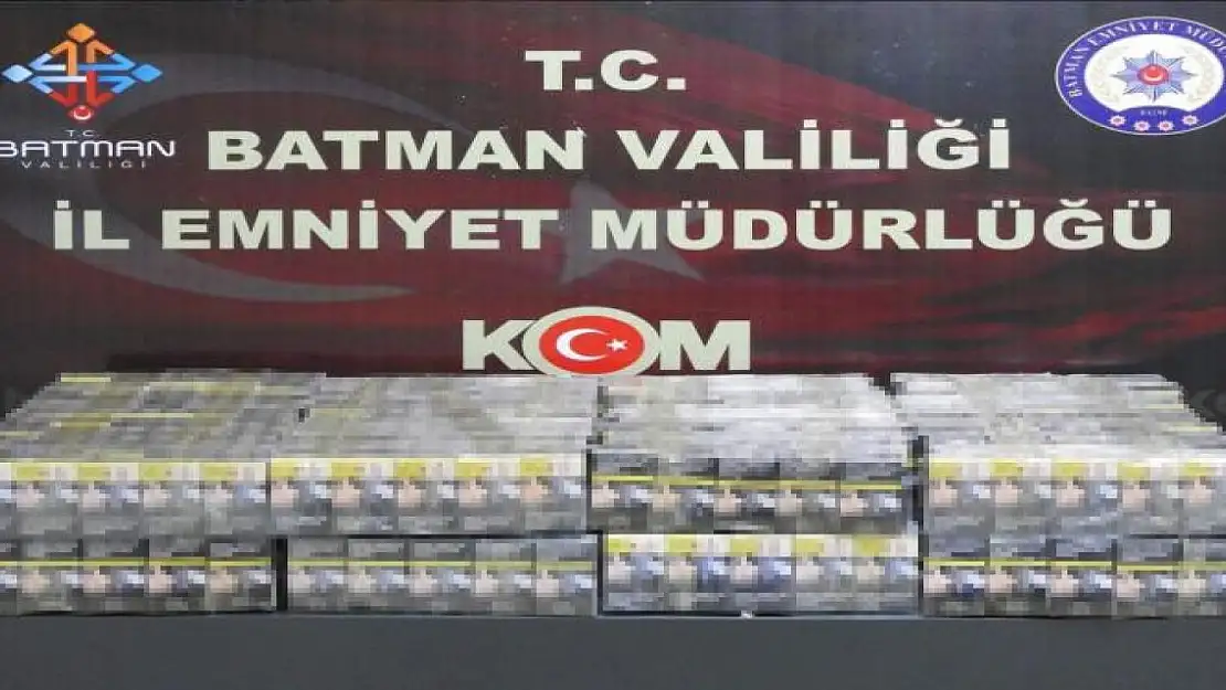 Batman'da tankerle kaçak sigara sevkiyatı polise takıldı