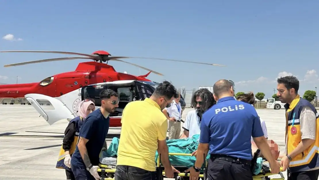 Muş'ta 78 yaşındaki hasta helikopterle Adana'ya sevk edildi