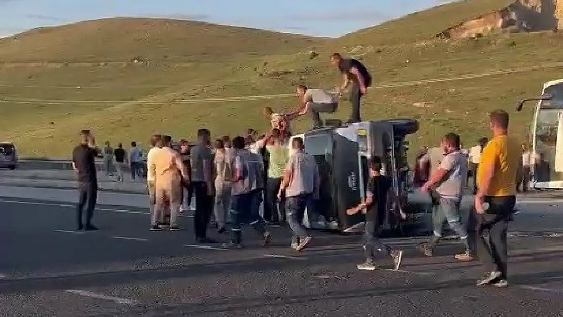 Erzurum'da zincirleme trafik kazası