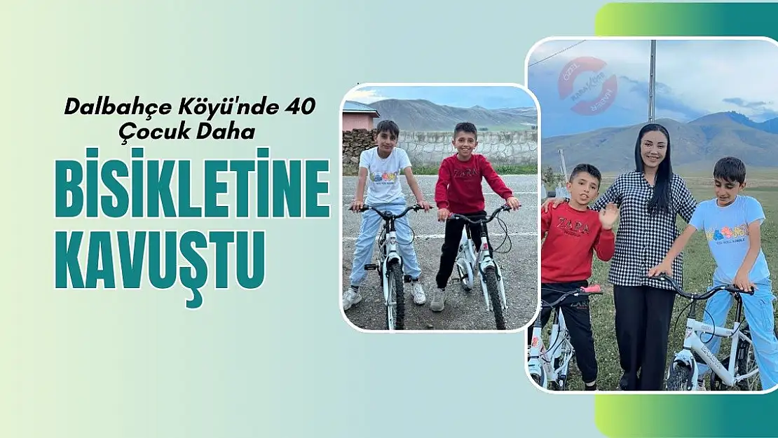 Dalbahçe Köyü'nde 40 Çocuk Bisikletine Kavuştu