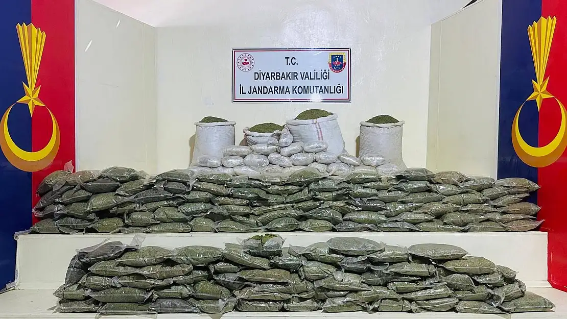 Diyarbakır'da kilolarca esrar ele geçirildi