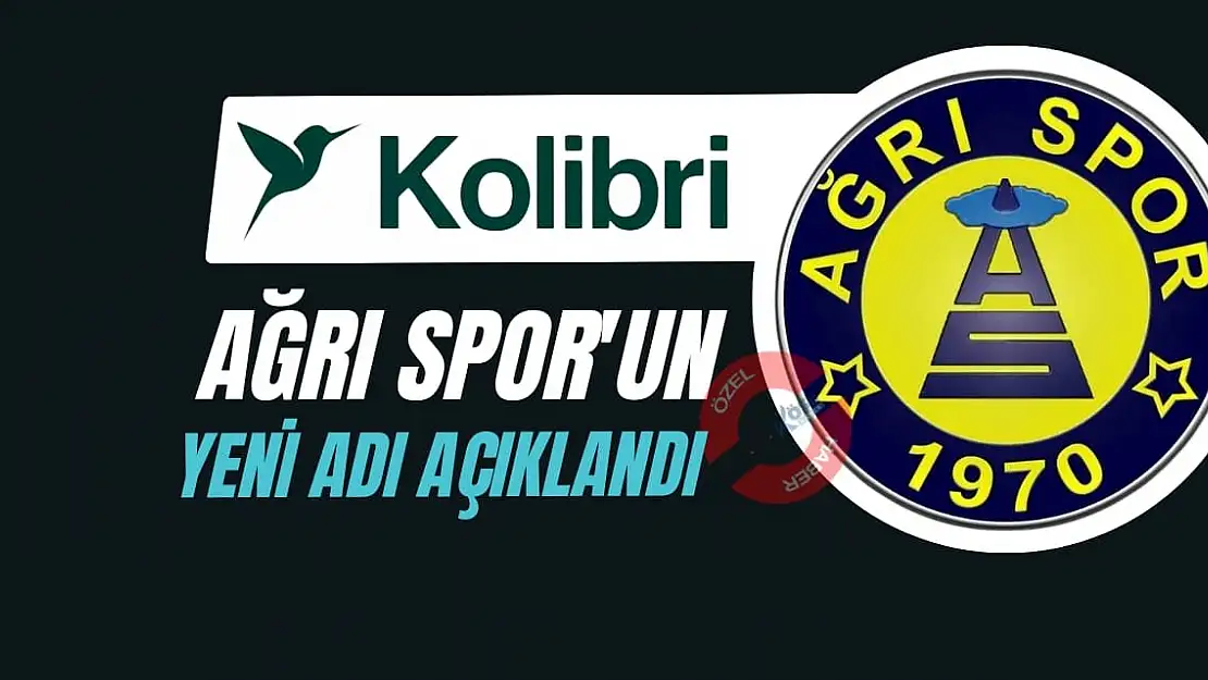 Ağrı Spor'un yeni sponsor adı belli oldu