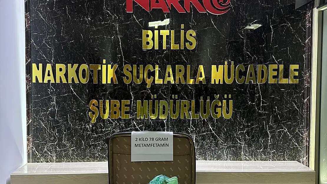 Bitlis'te durdurulan yolcu otobüsünde uyuşturucu ele geçirildi