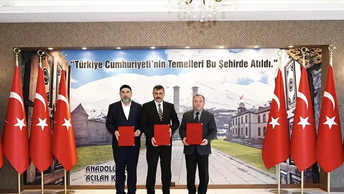 Erzurum'da meslek lisesi öğrenciler için işbirliği yapıldı