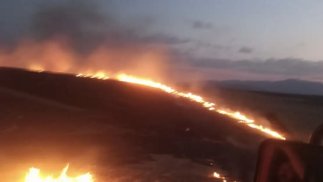 Ağrı'da köyde başlayan yangın mahalleye kadar ulaştı