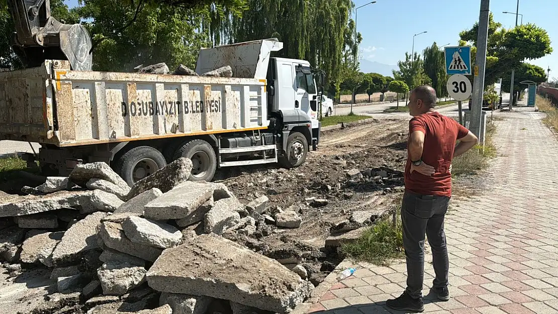 Doğubayazıt'taki Erzurum Caddesi Baştan Sona Yenileniyor