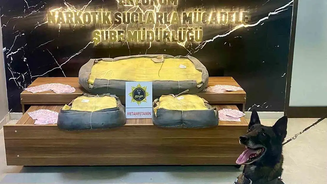 Erzurum'da 12 kilo uyuşturucu ele geçirildi