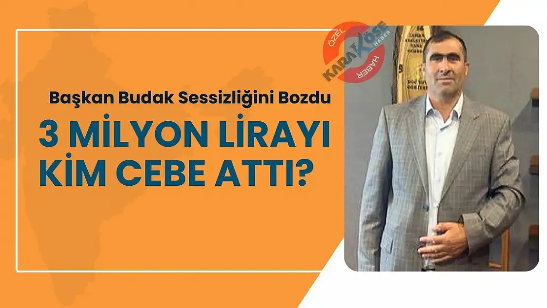 Ağrı'da 3 milyon lirayı kim cebe attı?