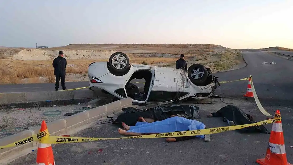 Erzurum'dan Kayseri'ye cenaze için gidiyorlardı : 4ölü, 2 yaralı