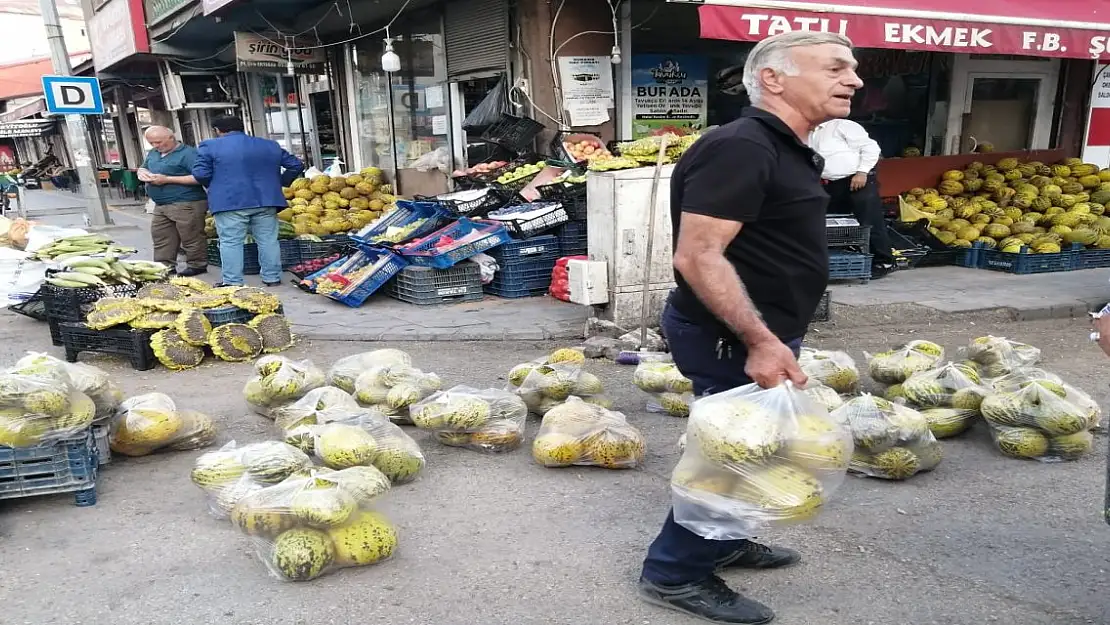 Ağrılı Üreticiden Taze Kavun Hasadı