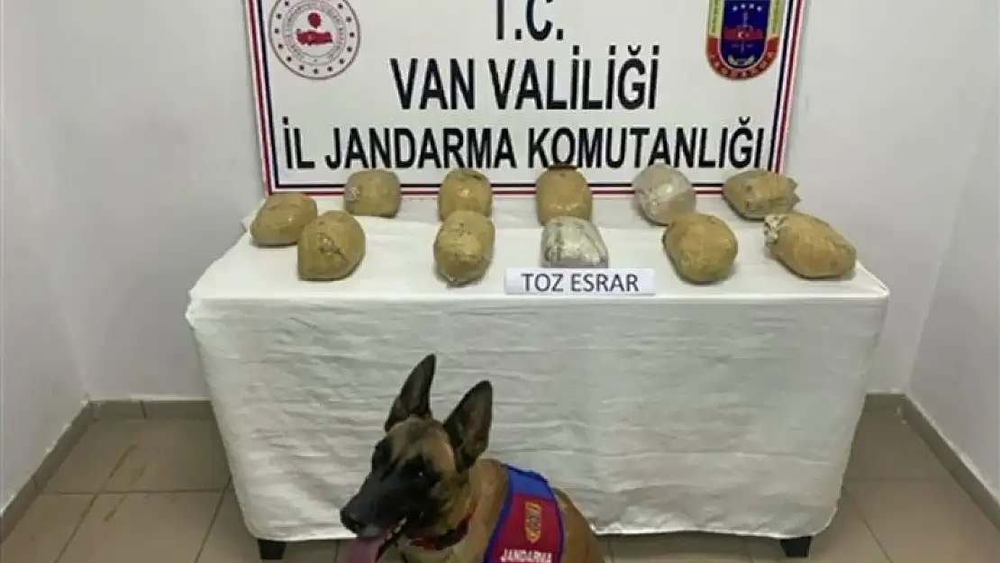 Van'da 14 kilo uyuşturucu ele geçirildi