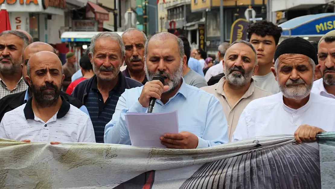 Ağrı'da Filistin İçin Basın Açıklaması
