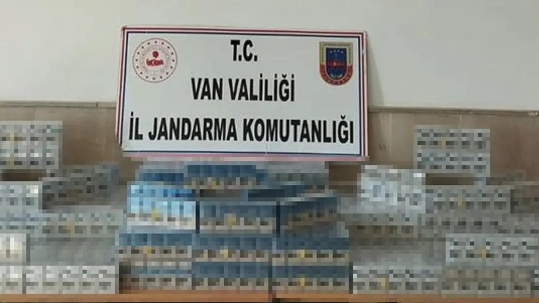 Van'da binlerce paket kaçak sigara ele geçirildi