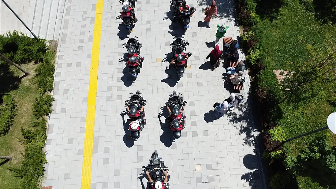 Erzurum motosikletli polislerle daha güvenli