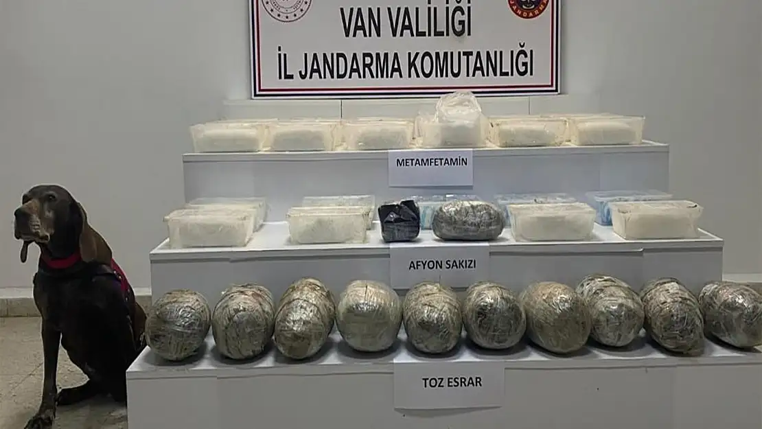 Van'da kilolarca uyuşturucu ele geçirildi