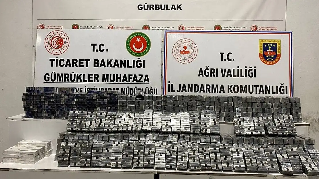 Ağrı'da binlerce paket sigara