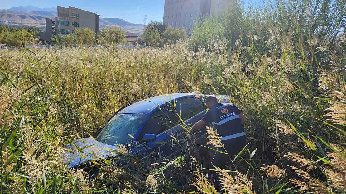 Van'da otomobil yoldan çıktı: 3 yaralı
