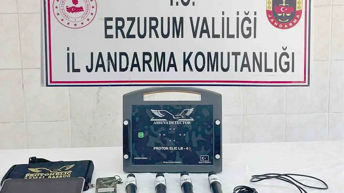 Erzurum'da define avcıları suçüstü yakaladı