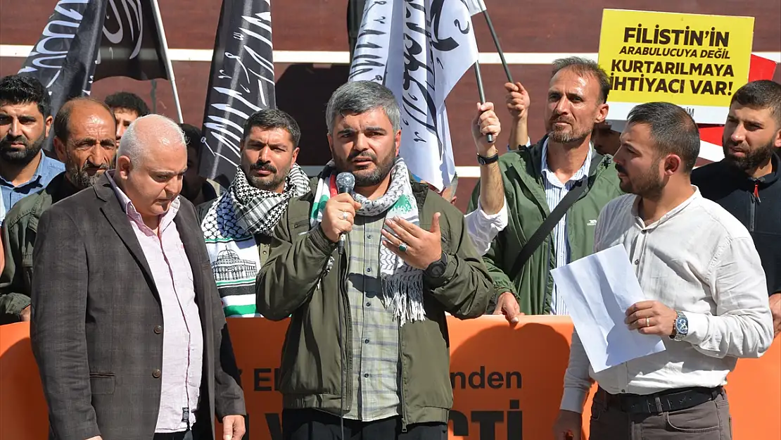 Bitlis'te İsrail'in saldırıları protesto edildi