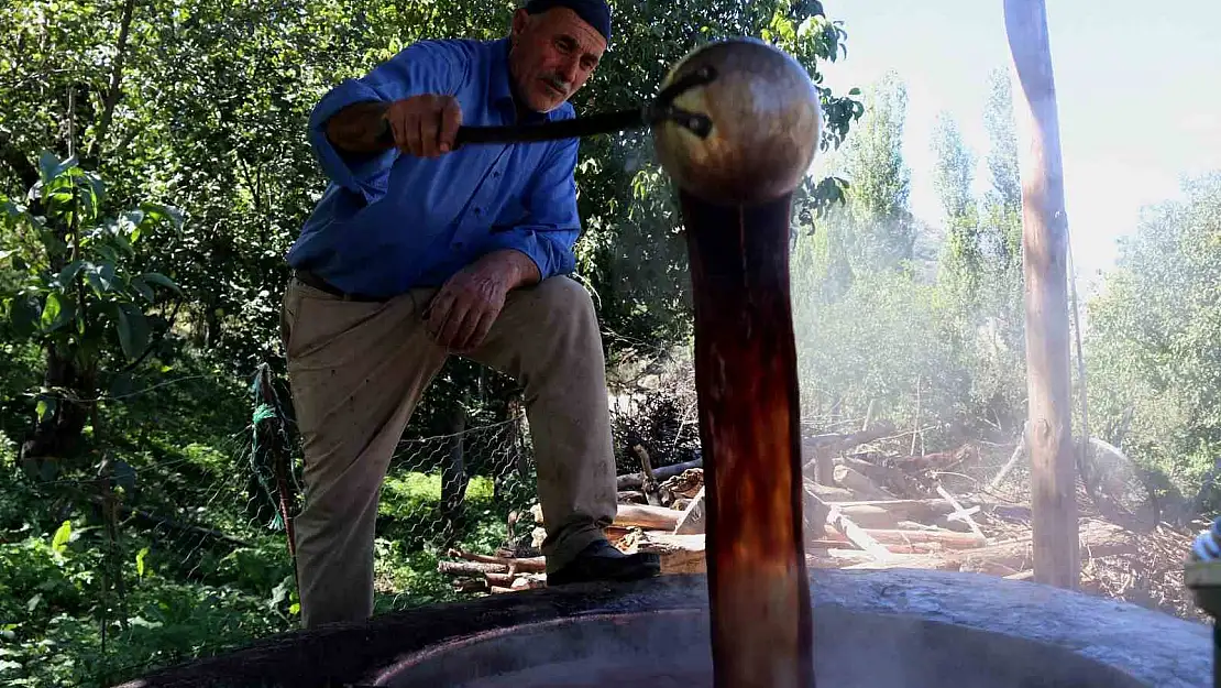 Bitlis'te üzüm pekmezinin zorlu yolculuğu