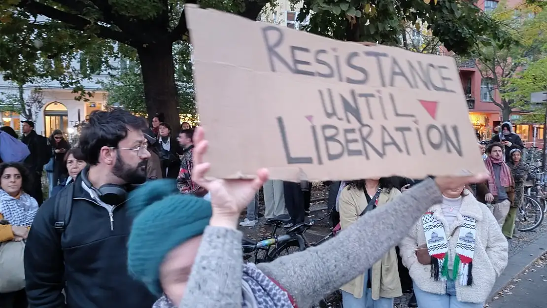 Berlin'de Filistin İçin Destek Gösterisi Yapıldı