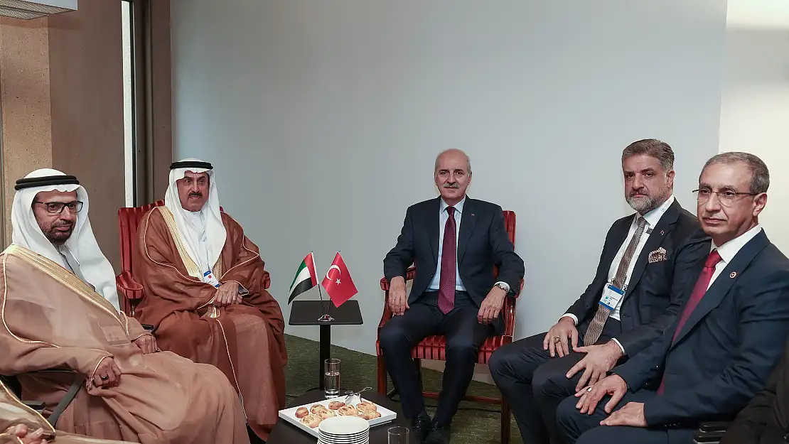 TBMM Başkanı Birleşik Arap Emirlikleri Federal Konsey Başkanı ile Bir Araya Geldi