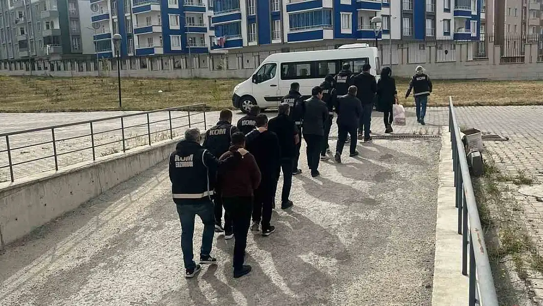 Erzurum merkezli 5 ilde dolandırıcılık operasyonu: 20 gözaltı