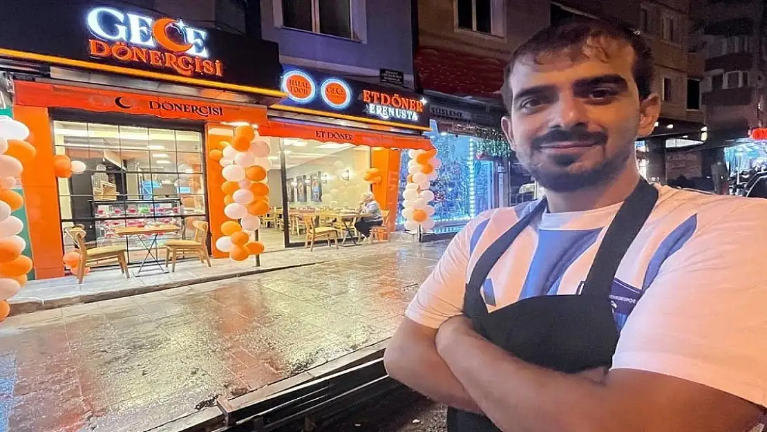 Erzurum'da Gece Dönercisi Kapılarını Açtı