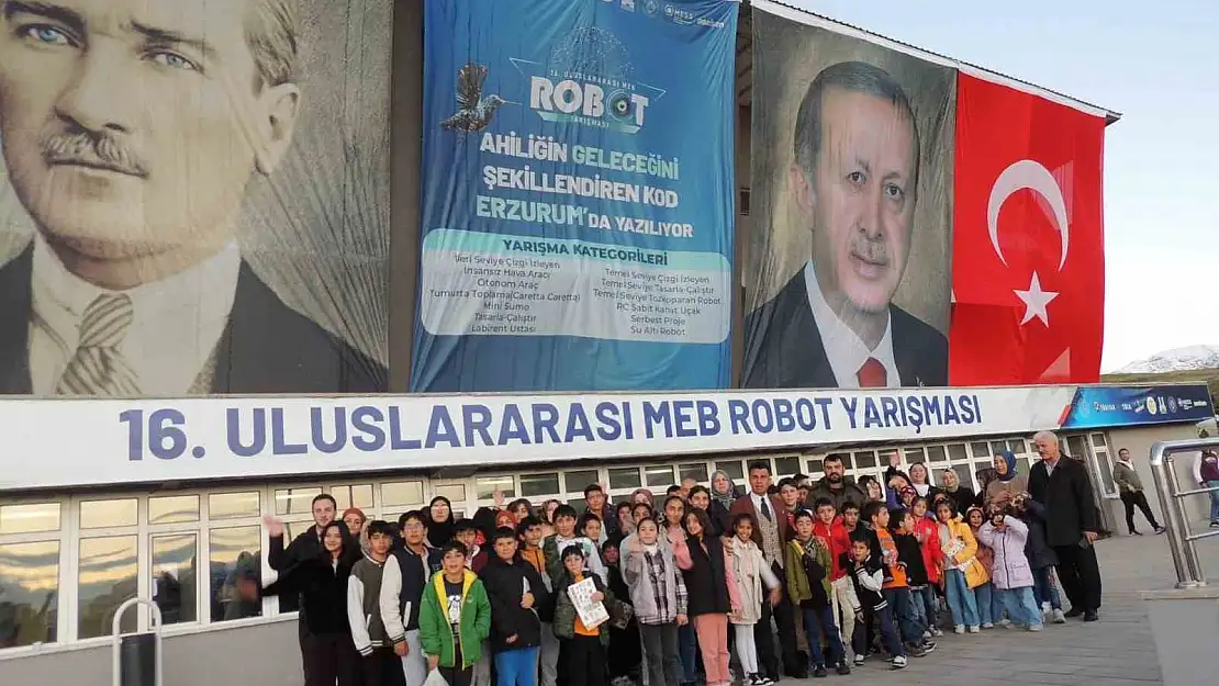 Erzurum'da devlet korumasındaki çocuklar Robot Yarışması'na katıldı