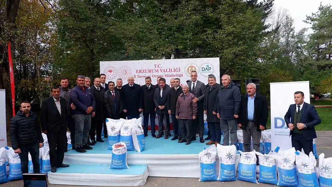 Erzurum'da 935 ton buğday tohumu dağıtıldı