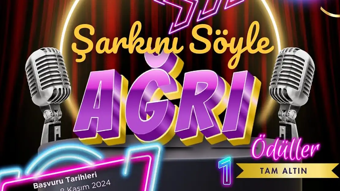 'Şarkını Söyle Ağrı' Müzik Yarışması Başlıyor