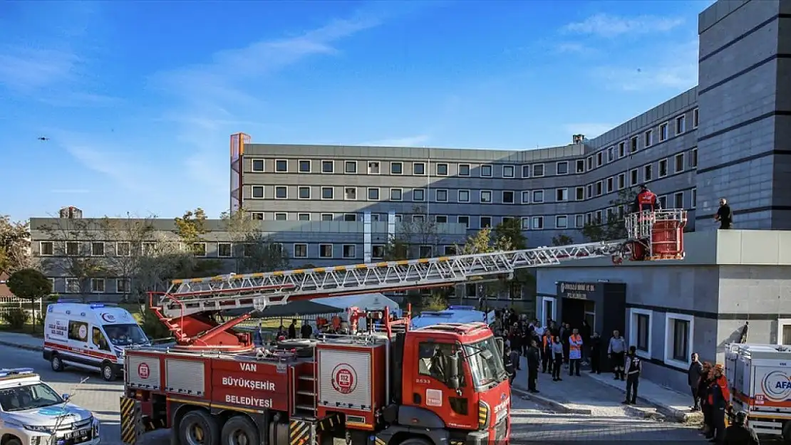 Van'da yangın tatbikatı yapıldı