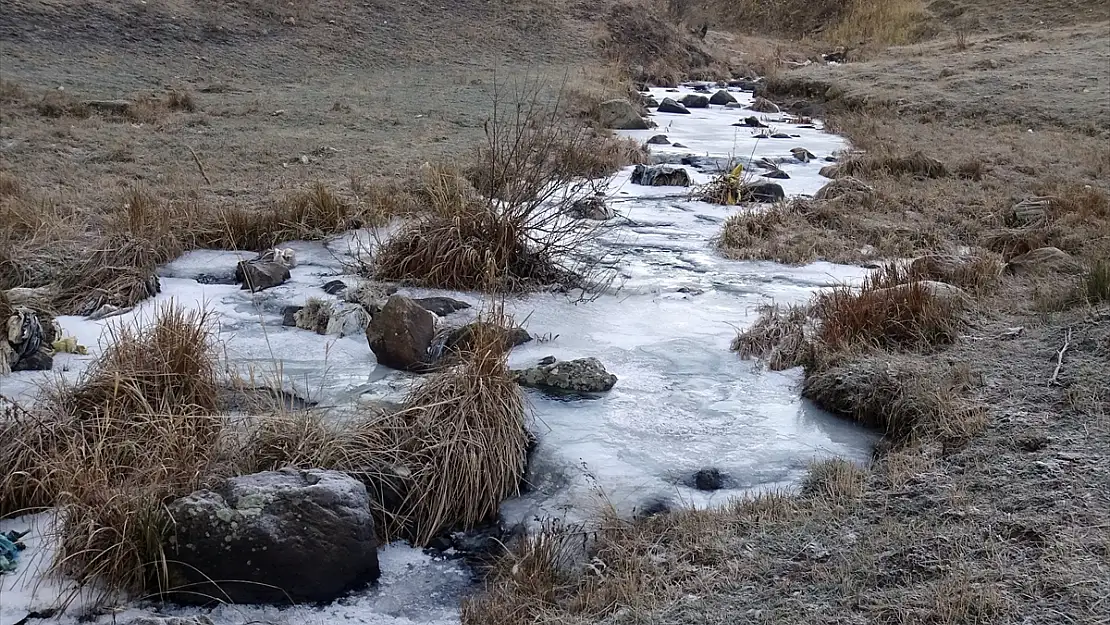 Kars'ta dereler dondu