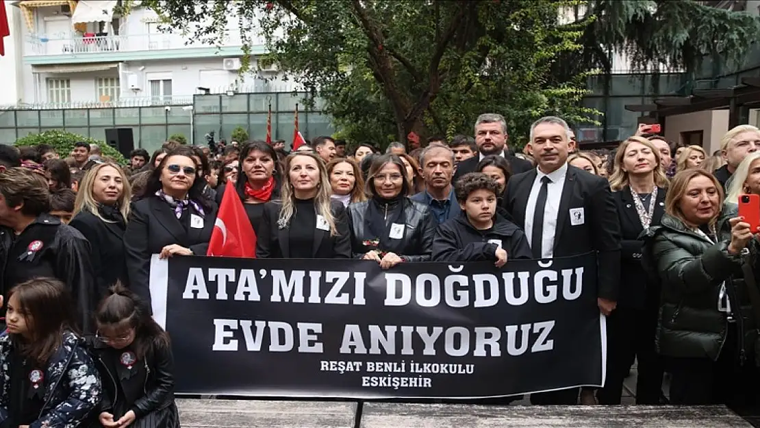 Ulu Önder Atatürk Doğduğu Evde Anıldı