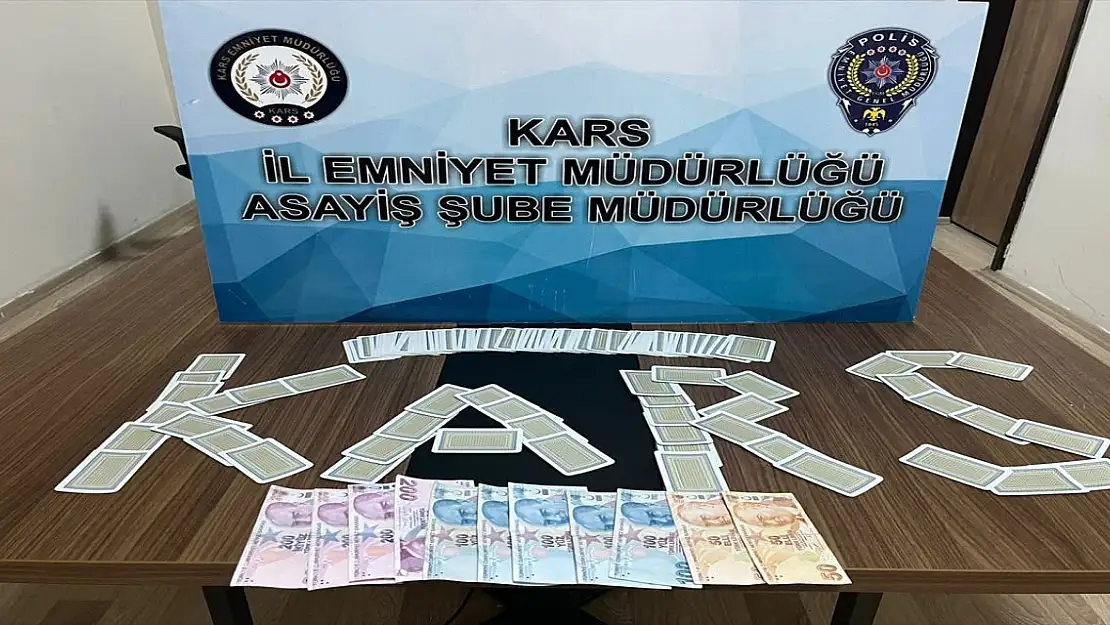 Kars'ta kumar oynarken yakalanan 10 kişiye para cezası