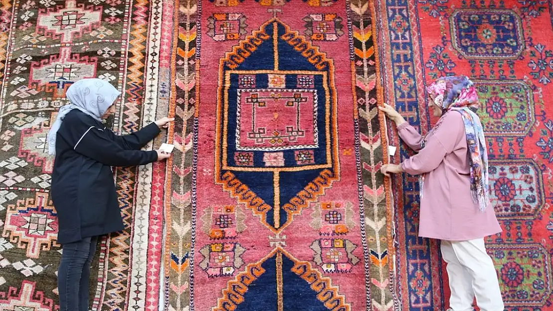 Van'da Halı-Kilim Müzesi'nde sergilenen halılar özenle korunuyor