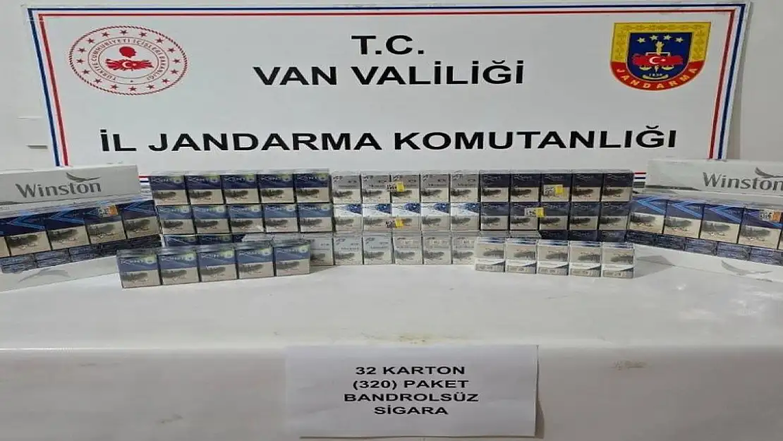 Van Muradiye'de 860 Paket Kaçak Sigara Ele Geçirildi