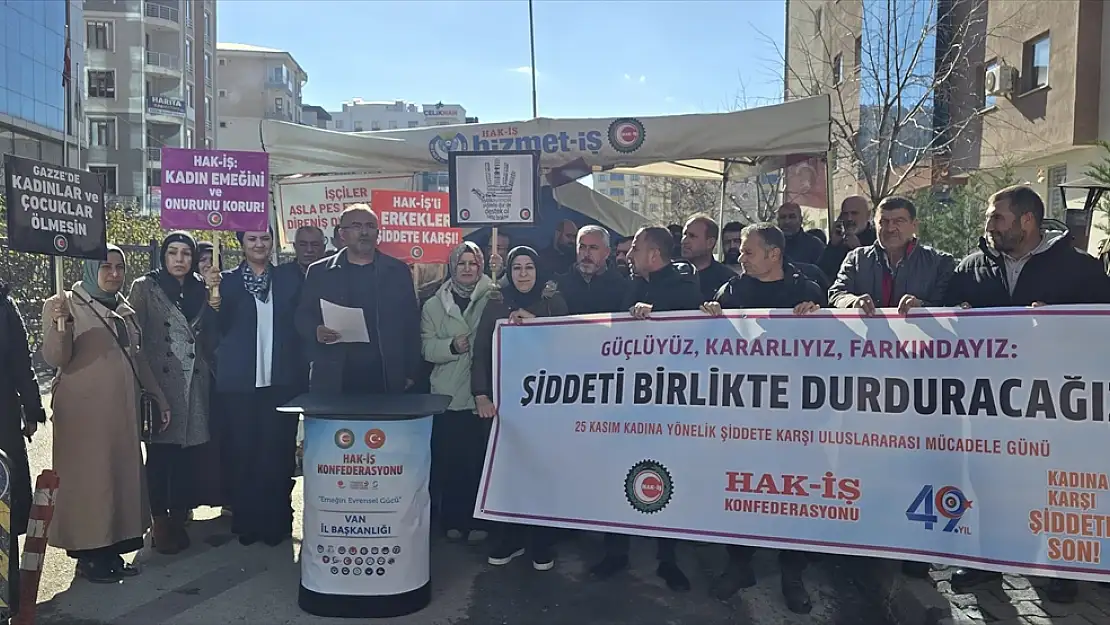 Van ve Muş'ta kadına yönelik şiddeti kınandı