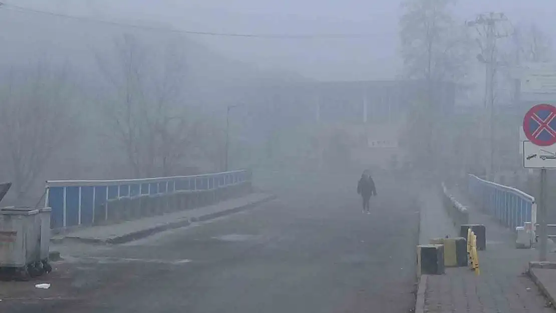 Kars'ta yoğun sis trafiği felç etti