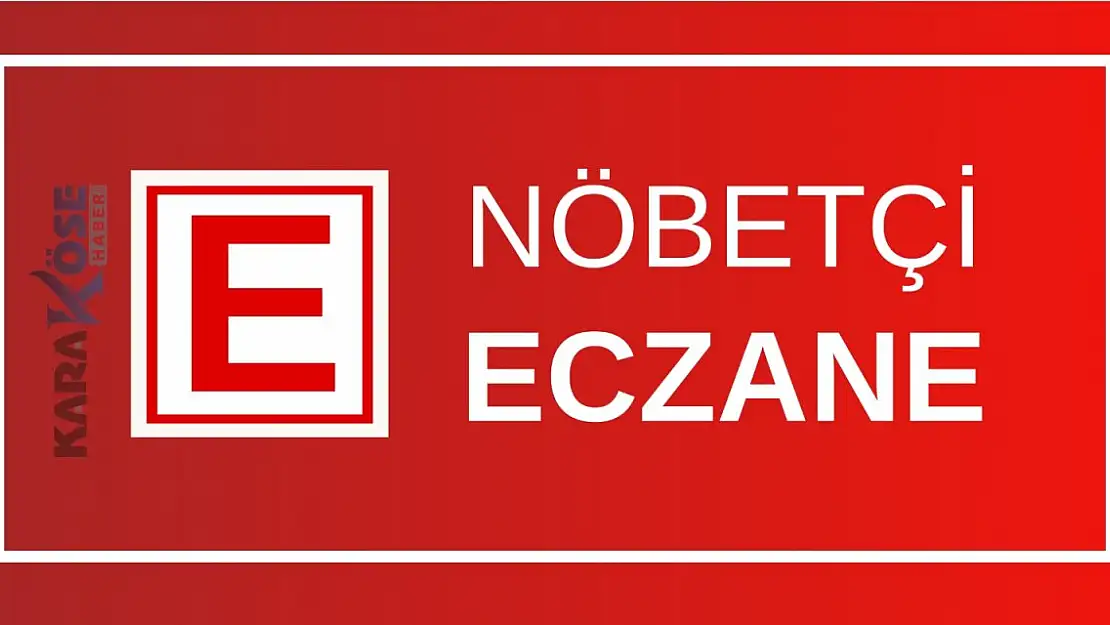 Ağrı'da bugün hangi eczaneler nöbetçi? (05 Aralık 2024)