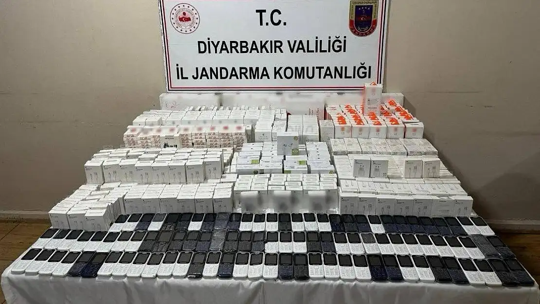 Diyarbakır'da 1 milyon 20 Bin TL değerinde kaçak malzeme ele geçirildi