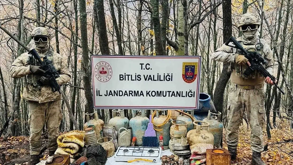 Bitlis'te Jandarmadan Sığınak Operasyonu