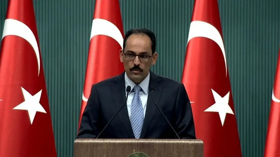 Kalın'dan ABD'ye sert tepki