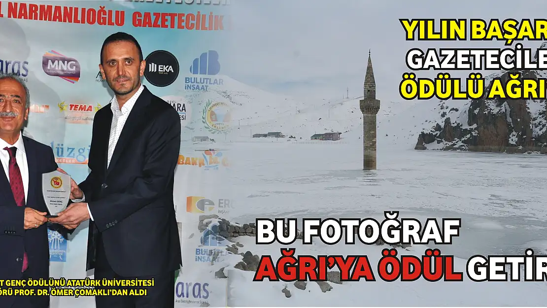 Yılın başarılı gazetecileri ödülü Ağrı'ya