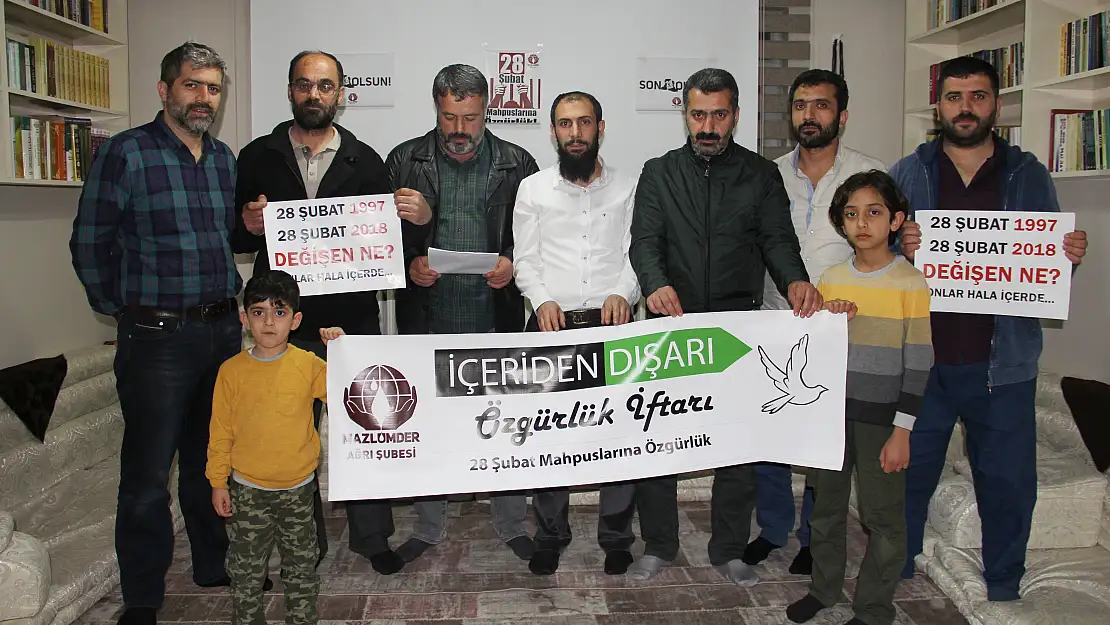 Mazlum-Der Ağrı Şubesi'nden 28 Şubat basın açıklaması