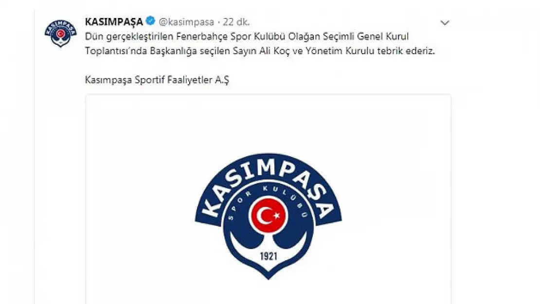 Ali Koça'a tebrikler gelmeye devam ediyor