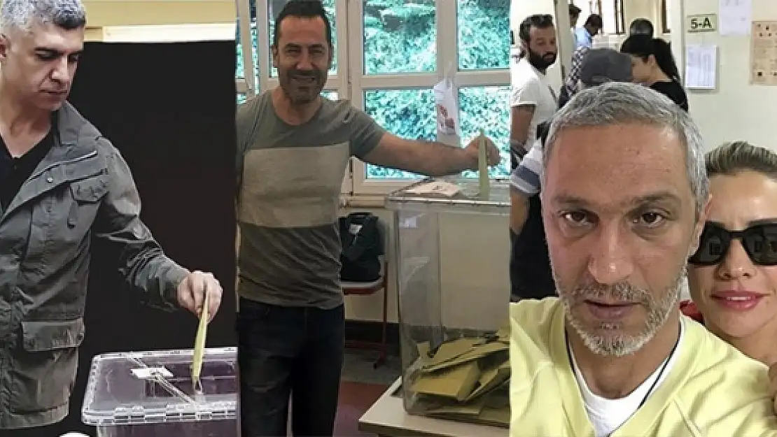 Ünlüler oy kullanmaya devam ediyor